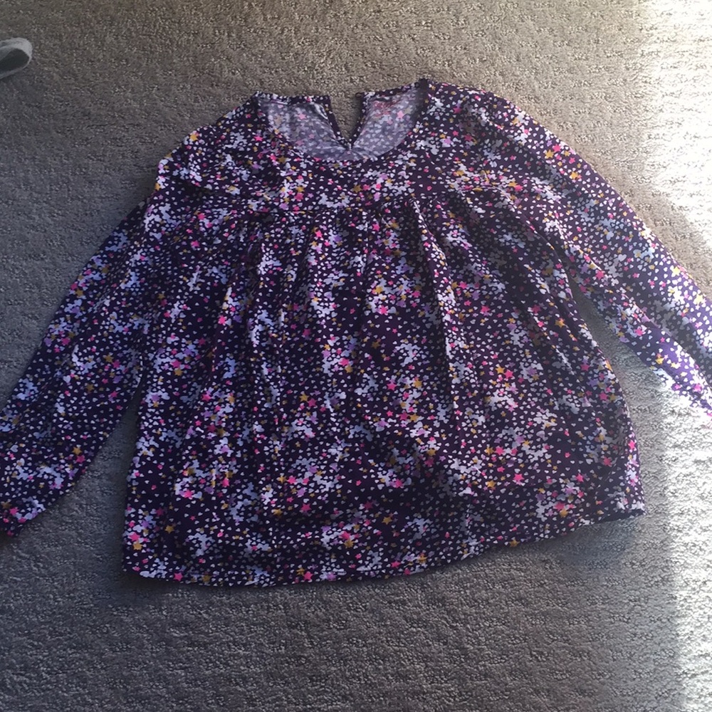 long sleeve Rayon with star and heart pattern